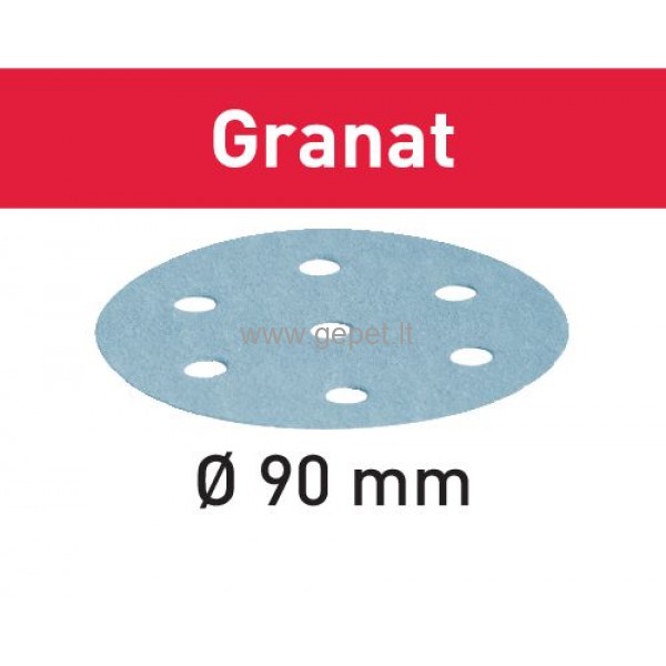 Šlifavimo diskeliai FESTOOL STF D90/6 Granat