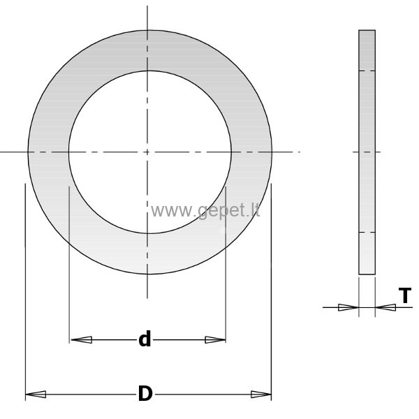 Redukcinis žiedas 20-16x1,2 CMT 299.222.00