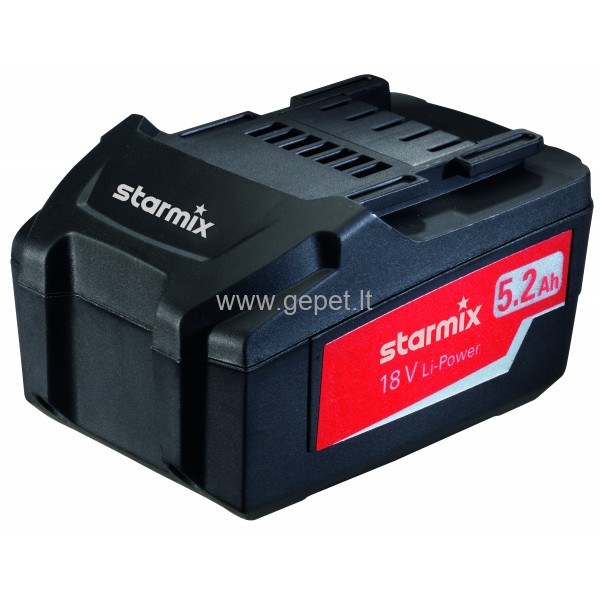 Battery 18 V 5.2 Ah STARMIX 448824
