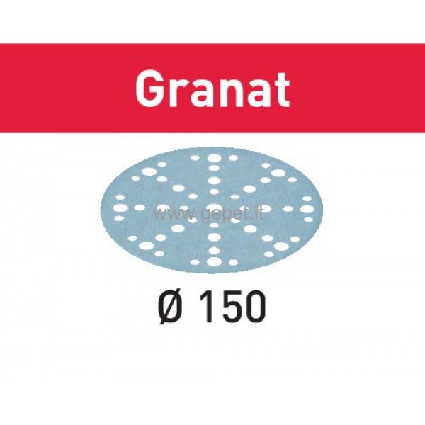 Šlifavimo diskeliai FESTOOL STF D150/48 GR/50 GR/100 Granat 