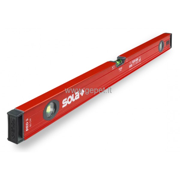 Aliuminis gulsčiukas RED 3 80 cm SOLA 01215101