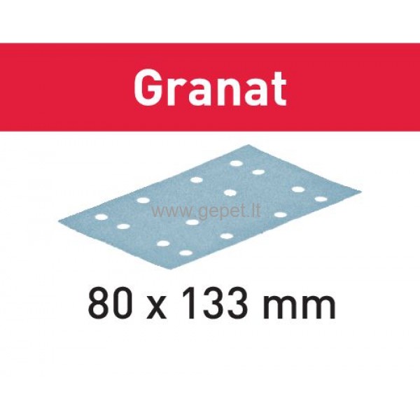 Abrasive sanding discs FESTOOL STF 80x133 GR/50 GR/100 Granat