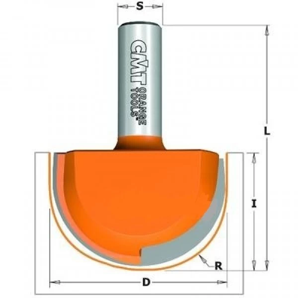 Kotinė profilinė freza R25,4 CMT 914.990.11
