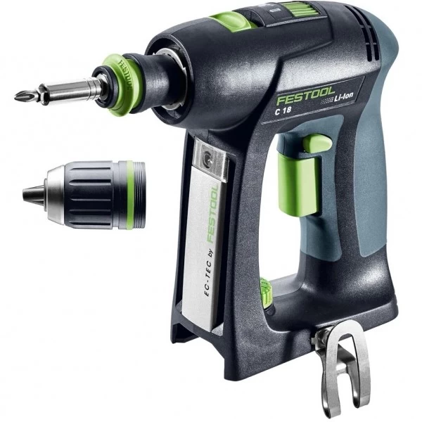 Akumuliatorinis gręžtuvas-suktuvas C 18 Basic-Set FESTOOL 578831