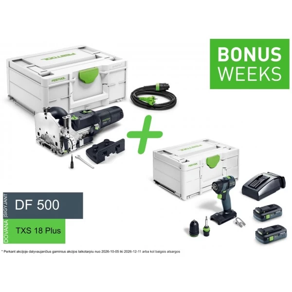 Sujungimo frezeris DOMINO DF 500 RQ-Plus FESTOOL 578462