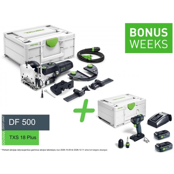 Sujungimo frezeris DOMINO DF 500 RQ-Set FESTOOL 578541