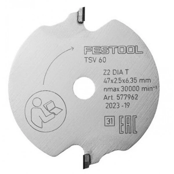 Priešpjūklis WOOD FINE CUT SPECIAL DIA 47x2,5x6,35 T2 FESTOOL 577962