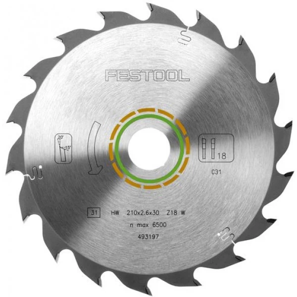 Pjovimo diskas FESTOOL 210x2,6x30 W18 493197