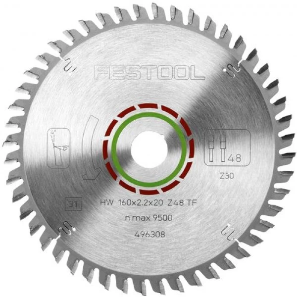 Pjovimo diskas FESTOOL LAMINATE/HPL HW 160x2,2x20 TF48 496308