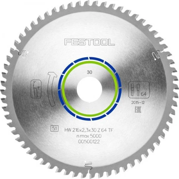 Pjovimo diskas FESTOOL 216x2,3x30 TF64 500122