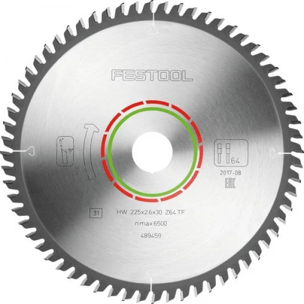 Pjovimo diskas FESTOOL 225x2,6x30 TF64 489459
