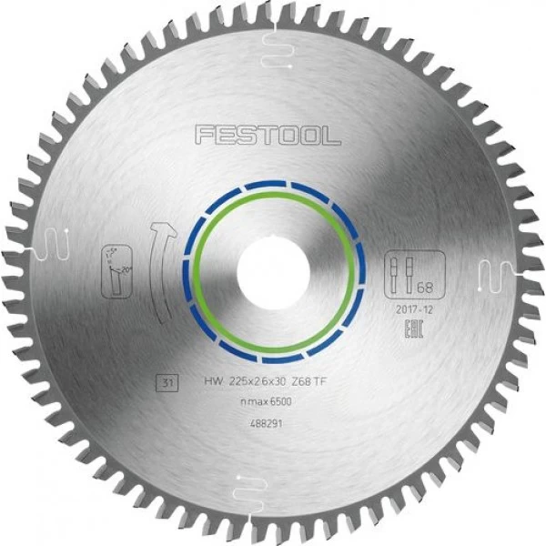 Pjovimo diskas FESTOOL 225x2,6x30 TF68 488291