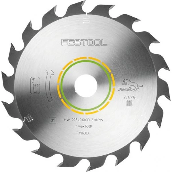 Pjovimo diskas FESTOOL 225x30x2,6 PW18 496303