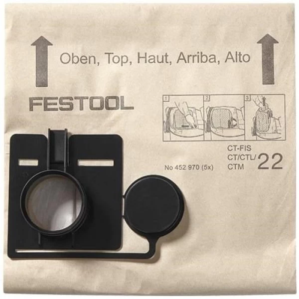 Filtro maišai FIS-CT 22/5 FESTOOL 452970