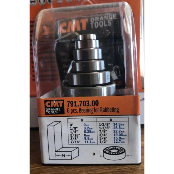 Guolių frezom komplektas x6 CMT 791.703.00