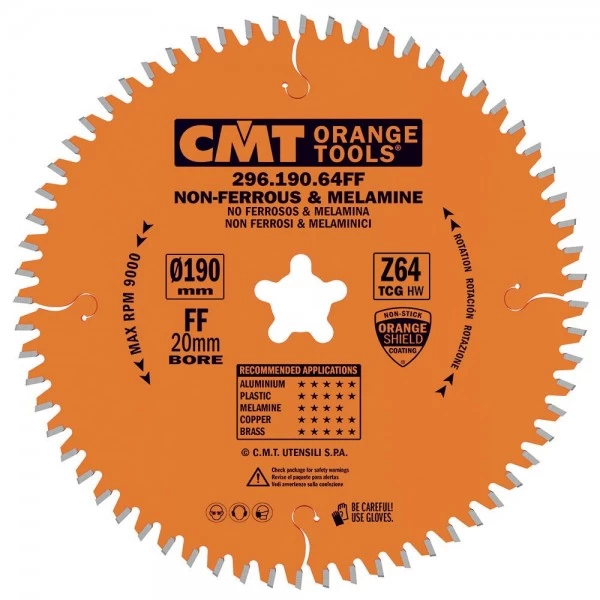 Pjovimo diskas CMT 190xFFx2,8 Z64 296.190.64FF