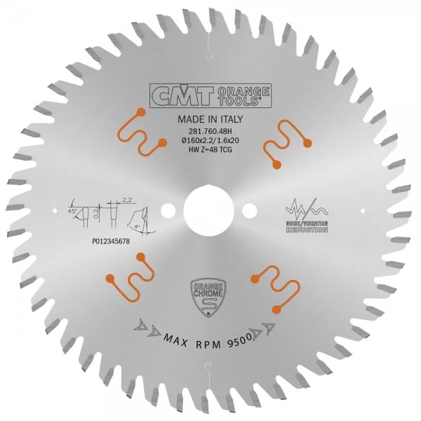 Pjovimo diskas CMT 160x20x2,2 Z48 281.760.48H